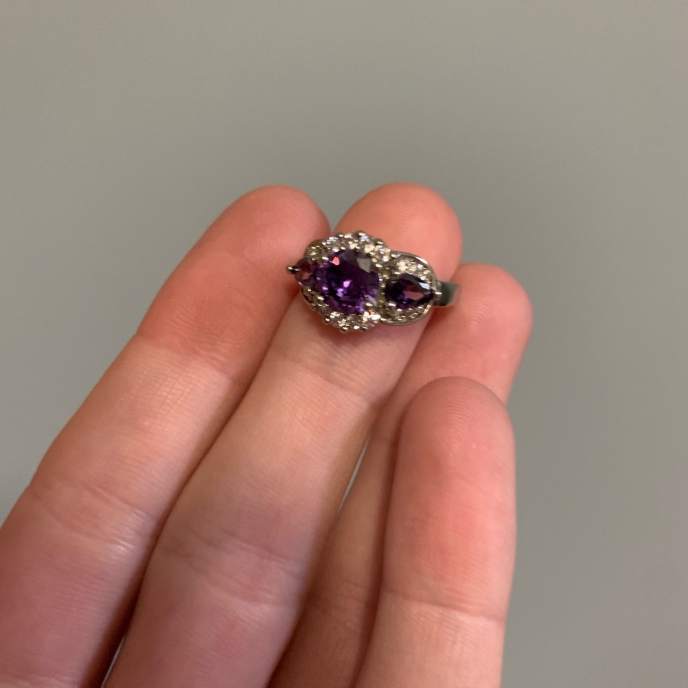 Jackpot Candle Purple Ring Size 7